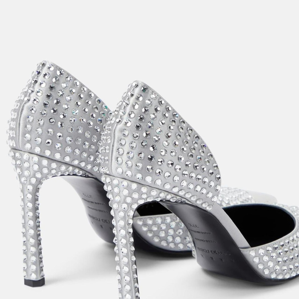 NWT Authentic - Sergio Rossi 
x Area 95mm rhinestone pumps size 39EU - Picture 3 of 13